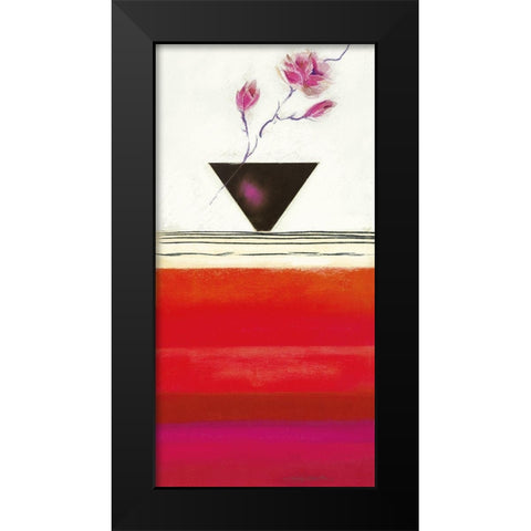 RUBY II Black Modern Wood Framed Art Print by Robertson, Marilyn