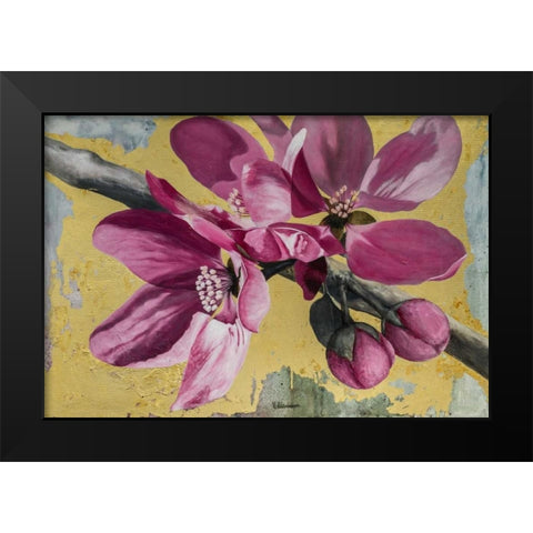 Flowers IV Black Modern Wood Framed Art Print by Sedalia, David