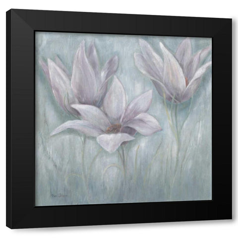 Purple II Black Modern Wood Framed Art Print with Double Matting by Withaar, Rian