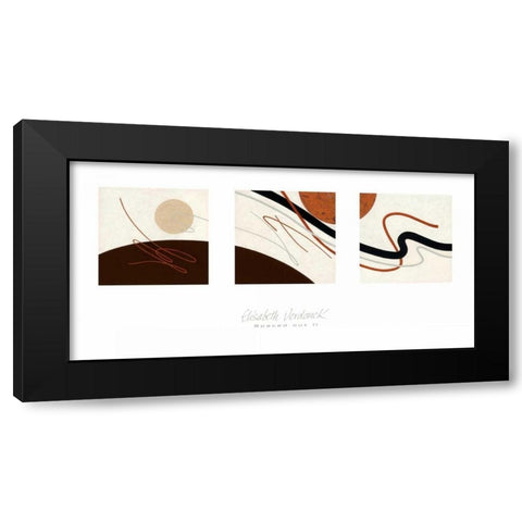 Spaced Out II Black Modern Wood Framed Art Print with Double Matting by Verdonck, Elisabeth