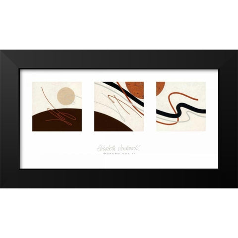 Spaced Out II Black Modern Wood Framed Art Print by Verdonck, Elisabeth