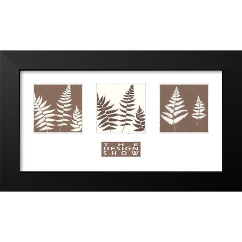 MOCCA FERN I Black Modern Wood Framed Art Print by Design Show