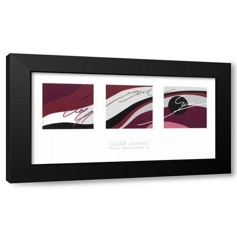 Fluid Movement II Black Modern Wood Framed Art Print by Verdonck, Elisabeth