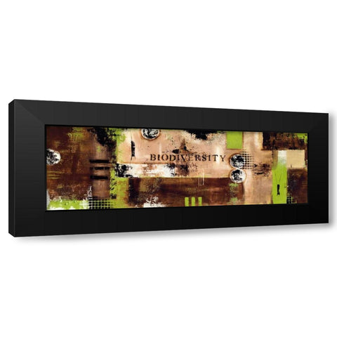 Biodiversity Black Modern Wood Framed Art Print with Double Matting by Bugna, Severine