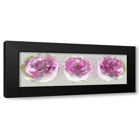 Pink Allure II Black Modern Wood Framed Art Print with Double Matting by Scaffardi, Sally
