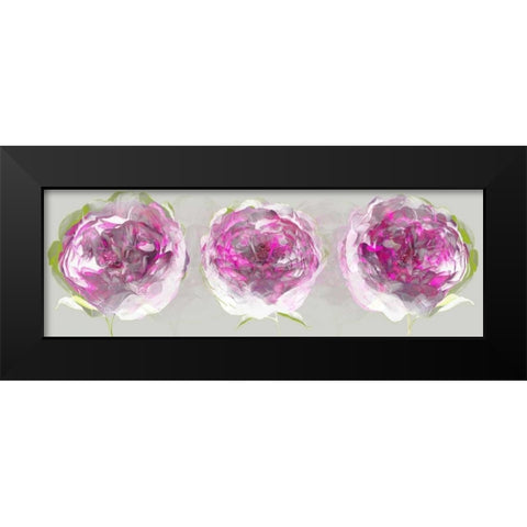 Pink Allure II Black Modern Wood Framed Art Print by Scaffardi, Sally