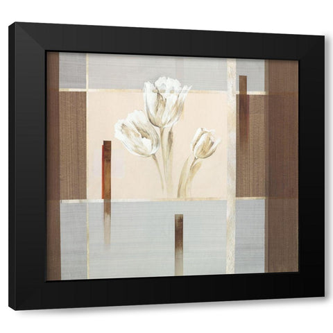 Silver Dream II Black Modern Wood Framed Art Print by Verbeek-Van Den Broek