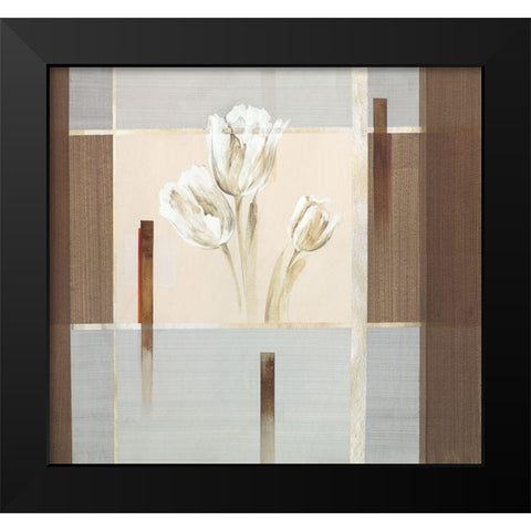 Silver Dream II Black Modern Wood Framed Art Print by Verbeek-Van Den Broek