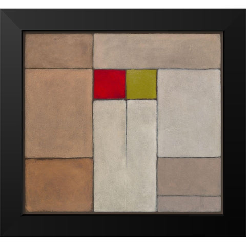 Harmony I Black Modern Wood Framed Art Print by Verbeek-Van Den Broek