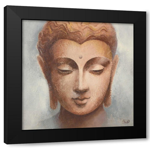 Serenity I Black Modern Wood Framed Art Print with Double Matting by Verbeek-Van Den Broek