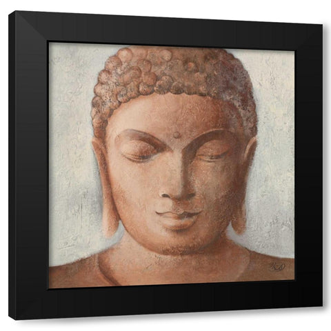 Serenity II Black Modern Wood Framed Art Print with Double Matting by Verbeek-Van Den Broek