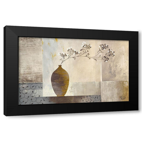 Simplicity I Black Modern Wood Framed Art Print with Double Matting by Verbeek-Van Den Broek