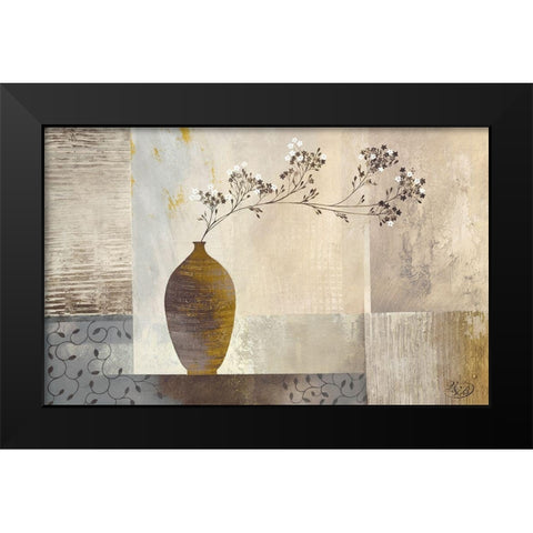 Simplicity I Black Modern Wood Framed Art Print by Verbeek-Van Den Broek