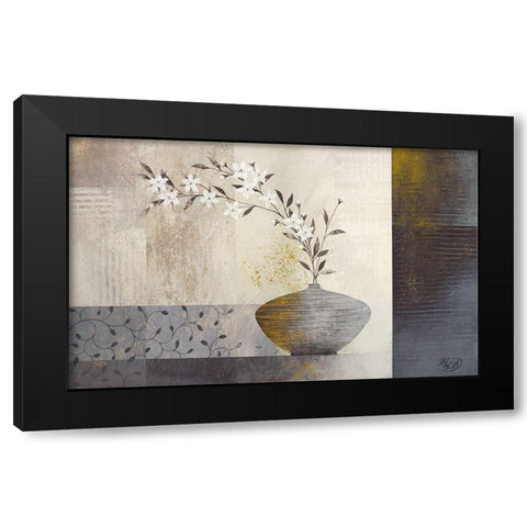 Simplicity II Black Modern Wood Framed Art Print with Double Matting by Verbeek-Van Den Broek