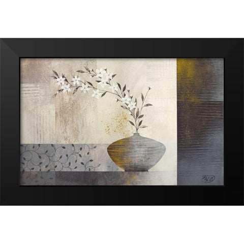 Simplicity II Black Modern Wood Framed Art Print by Verbeek-Van Den Broek