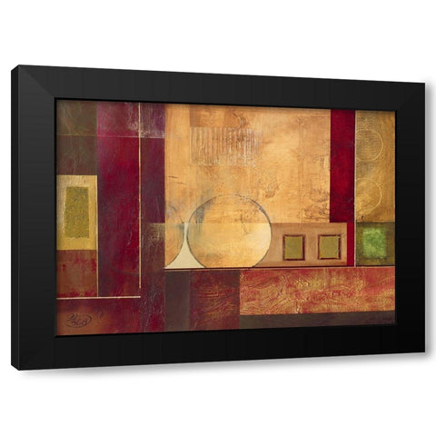 Geometry I Black Modern Wood Framed Art Print by Verbeek-Van Den Broek