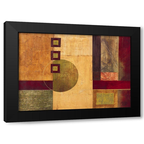 Geometry II Black Modern Wood Framed Art Print by Verbeek-Van Den Broek