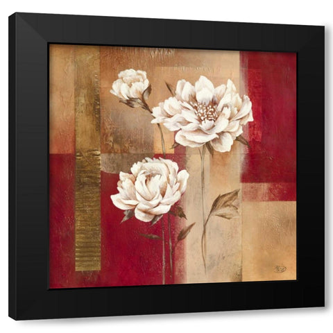 Shimmering Blossom Black Modern Wood Framed Art Print with Double Matting by Verbeek-Van Den Broek
