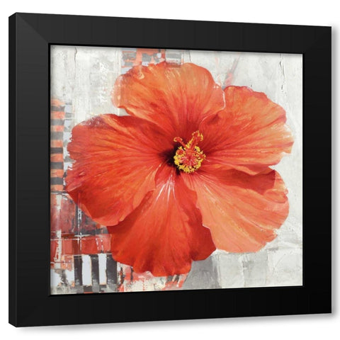 Hibiscus II Black Modern Wood Framed Art Print by Sestillo, Enrico