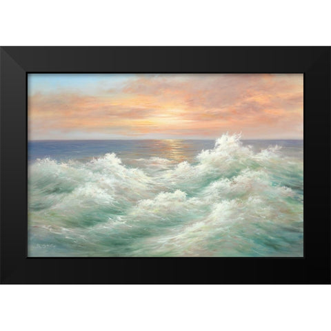 INCOMING TIDE I Black Modern Wood Framed Art Print by Smith, B.
