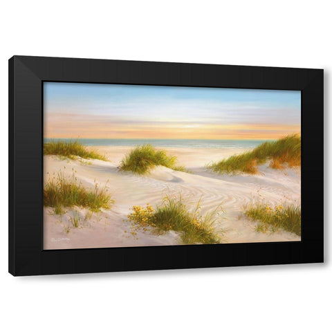 GOLDEN SUNSET I Black Modern Wood Framed Art Print by Smith, B.