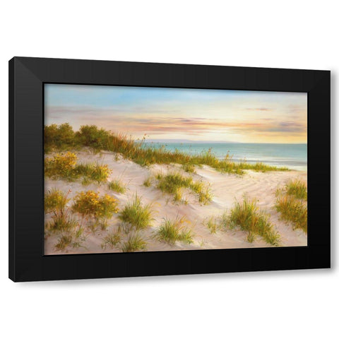 GOLDEN SUNSET II Black Modern Wood Framed Art Print by Smith, B.