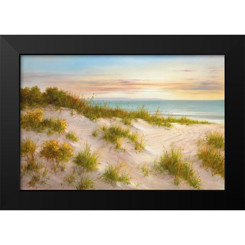 GOLDEN SUNSET II Black Modern Wood Framed Art Print by Smith, B.