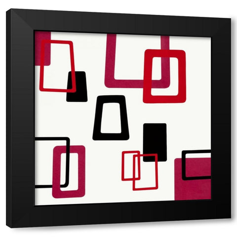 The Swinging Sixties I Black Modern Wood Framed Art Print by Design Show