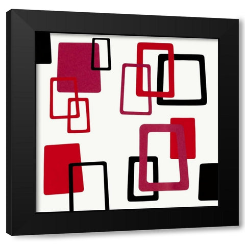 The Swinging Sixties II Black Modern Wood Framed Art Print with Double Matting by Design Show