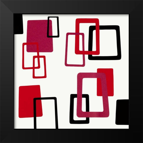 The Swinging Sixties II Black Modern Wood Framed Art Print by Design Show