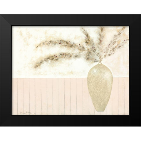 VANILLA I Black Modern Wood Framed Art Print by Robertson, Marilyn