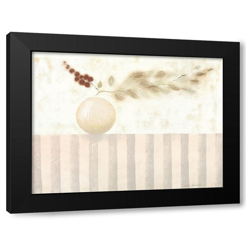 VANILLA II Black Modern Wood Framed Art Print by Robertson, Marilyn