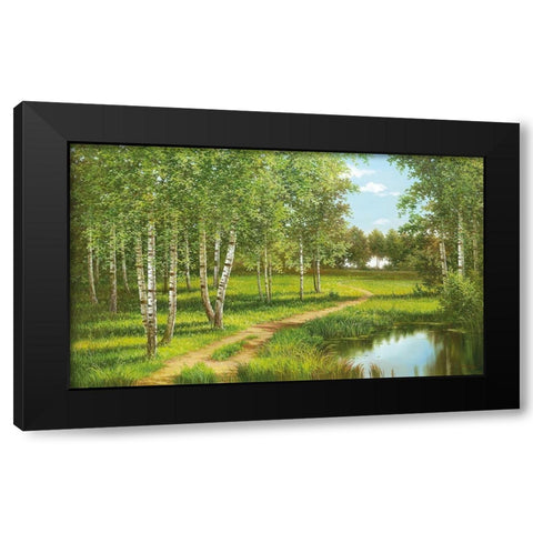 NEAR BELGOROD Black Modern Wood Framed Art Print by Osipova, Svetlana