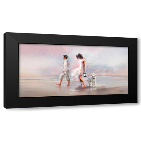At The Beach Black Modern Wood Framed Art Print by Tarin, Michael