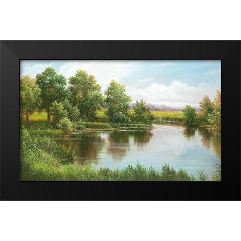 NEAR VOLGOGRAD Black Modern Wood Framed Art Print by Osipova, Svetlana