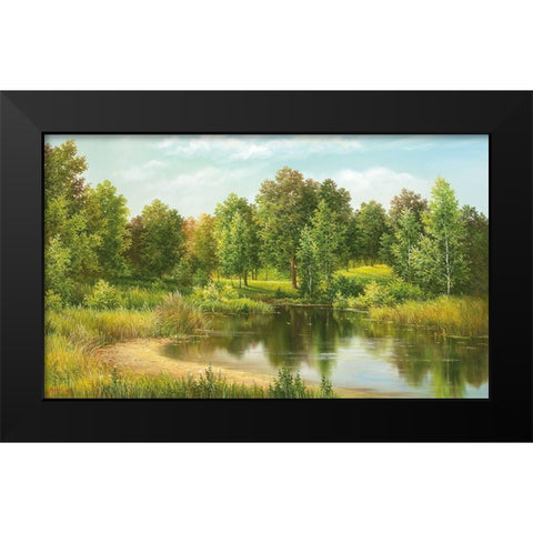 NEAR CELSABINSK Black Modern Wood Framed Art Print by Osipova, Svetlana