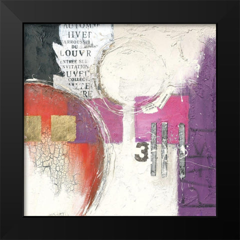 CIRCLE II Black Modern Wood Framed Art Print by Pax