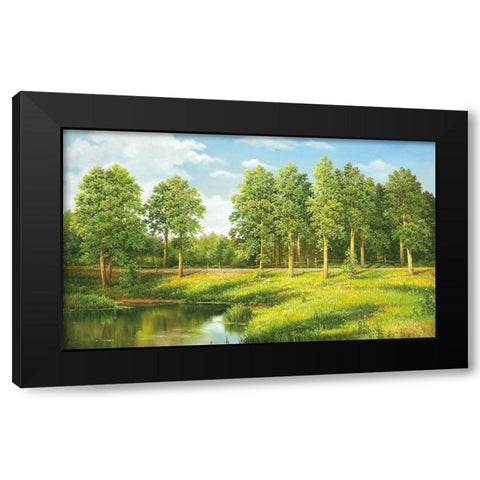 NEAR VORONEZ Black Modern Wood Framed Art Print by Osipova, Svetlana