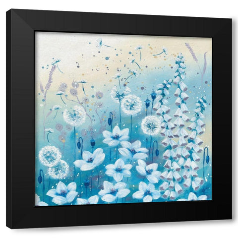 MEADOW SEEDS I Black Modern Wood Framed Art Print by Lake, Kaye