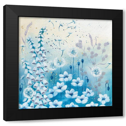 MEADOW SEEDS II Black Modern Wood Framed Art Print by Lake, Kaye