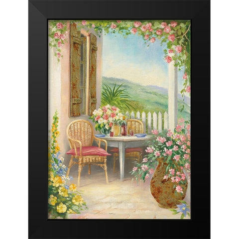 Veranda I Black Modern Wood Framed Art Print by Erwin, Eric