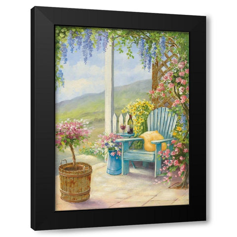 Veranda II Black Modern Wood Framed Art Print by Erwin, Eric