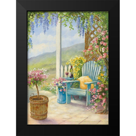 Veranda II Black Modern Wood Framed Art Print by Erwin, Eric