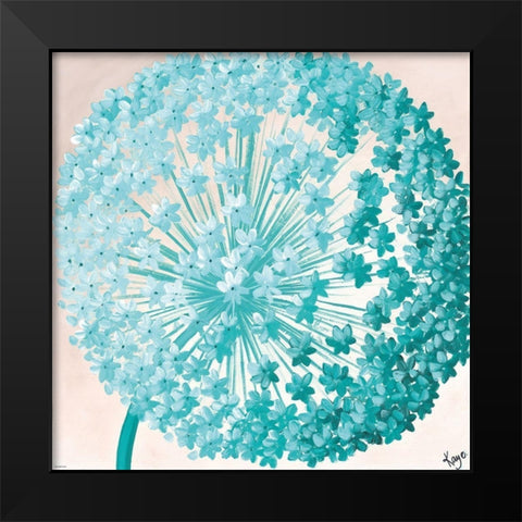 GIANT ALLIUM I Black Modern Wood Framed Art Print by Lake, Kaye