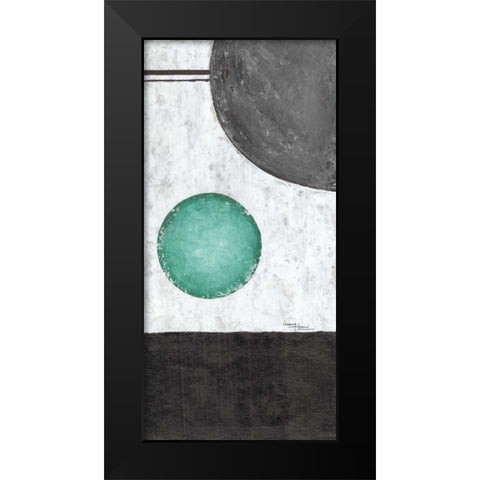 Sphere I Black Modern Wood Framed Art Print by Kikani, Umang