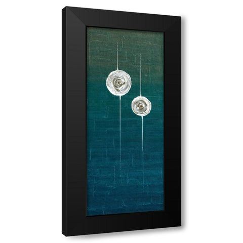 Impuls II Black Modern Wood Framed Art Print with Double Matting by Kikani, Umang