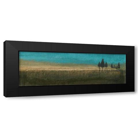 Fir Trees II Black Modern Wood Framed Art Print with Double Matting by Kikani, Umang