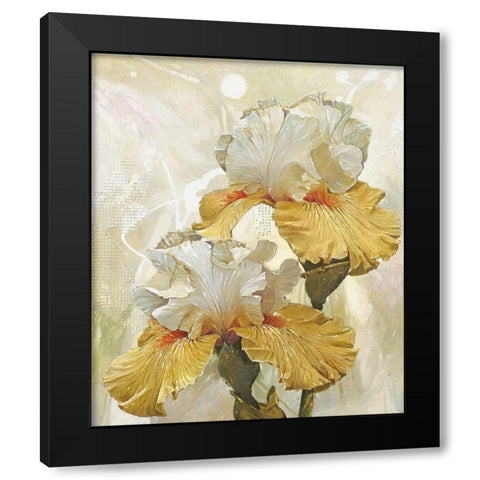 VANILLA IRIS III Black Modern Wood Framed Art Print by Sestillo, Enrico