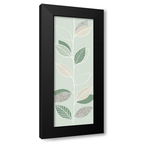 GREEN PAGEANT I Black Modern Wood Framed Art Print by Design Show