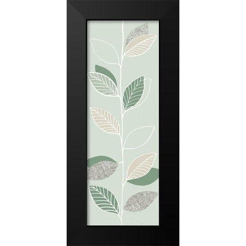 GREEN PAGEANT I Black Modern Wood Framed Art Print by Design Show